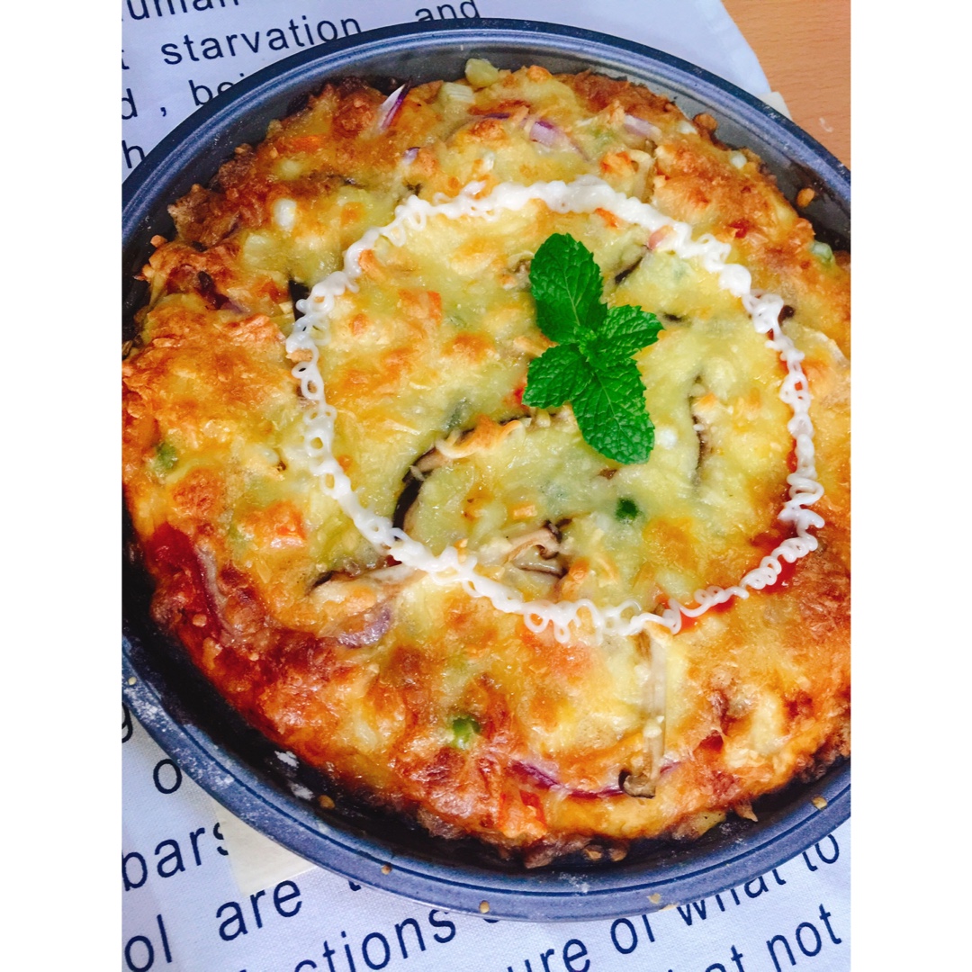 不用酵母的披萨底 No Yeast Pizza Dough