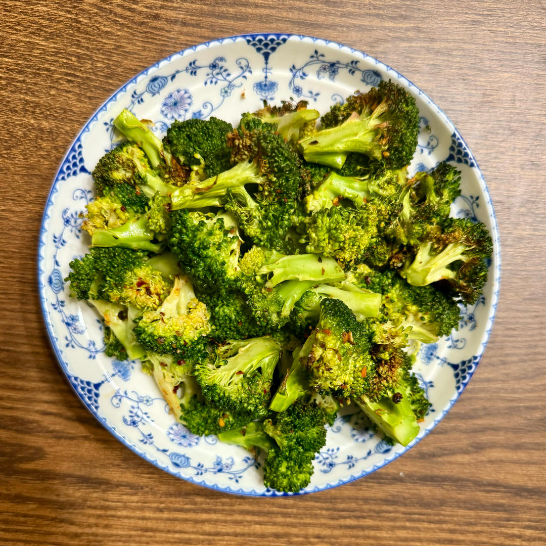 快手减脂餐：烤西兰花