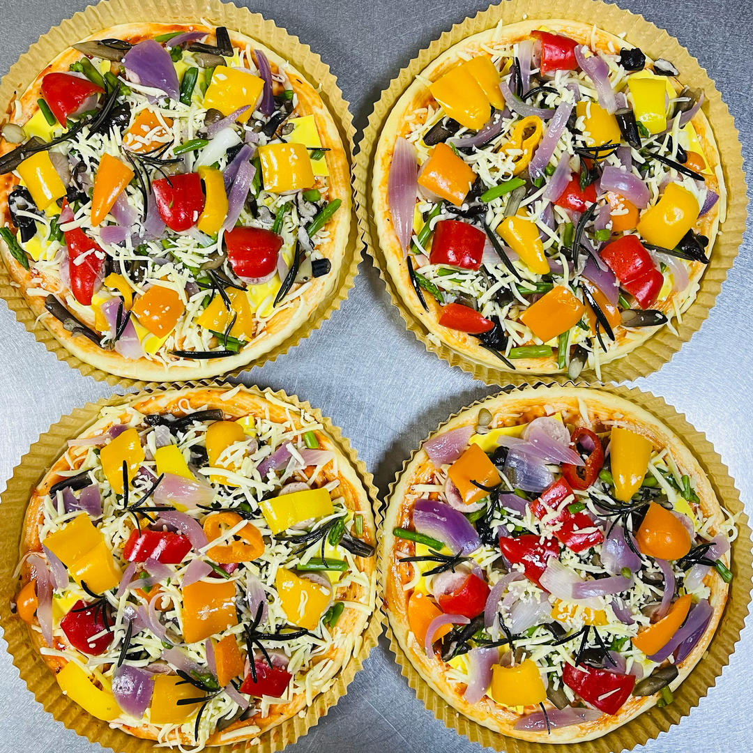 8寸披萨饼皮做法（🉑️厚🉑️薄，🉑️脆🉑️软）4张