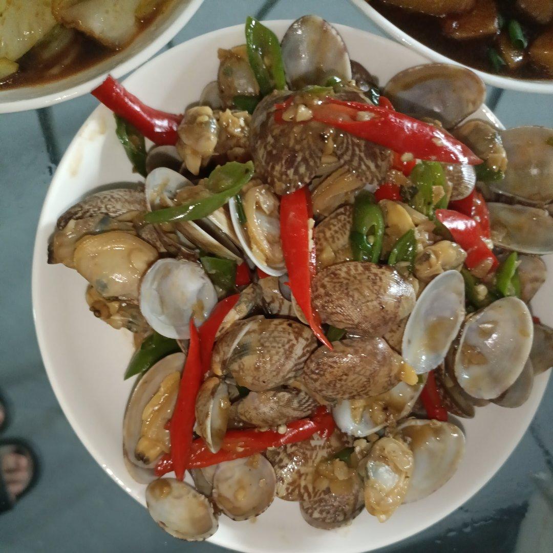 5分钟快手菜❗️秒杀路边摊爆炒花甲～好吃到爆