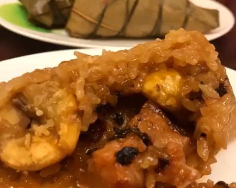 梅干菜板栗肉粽的做法