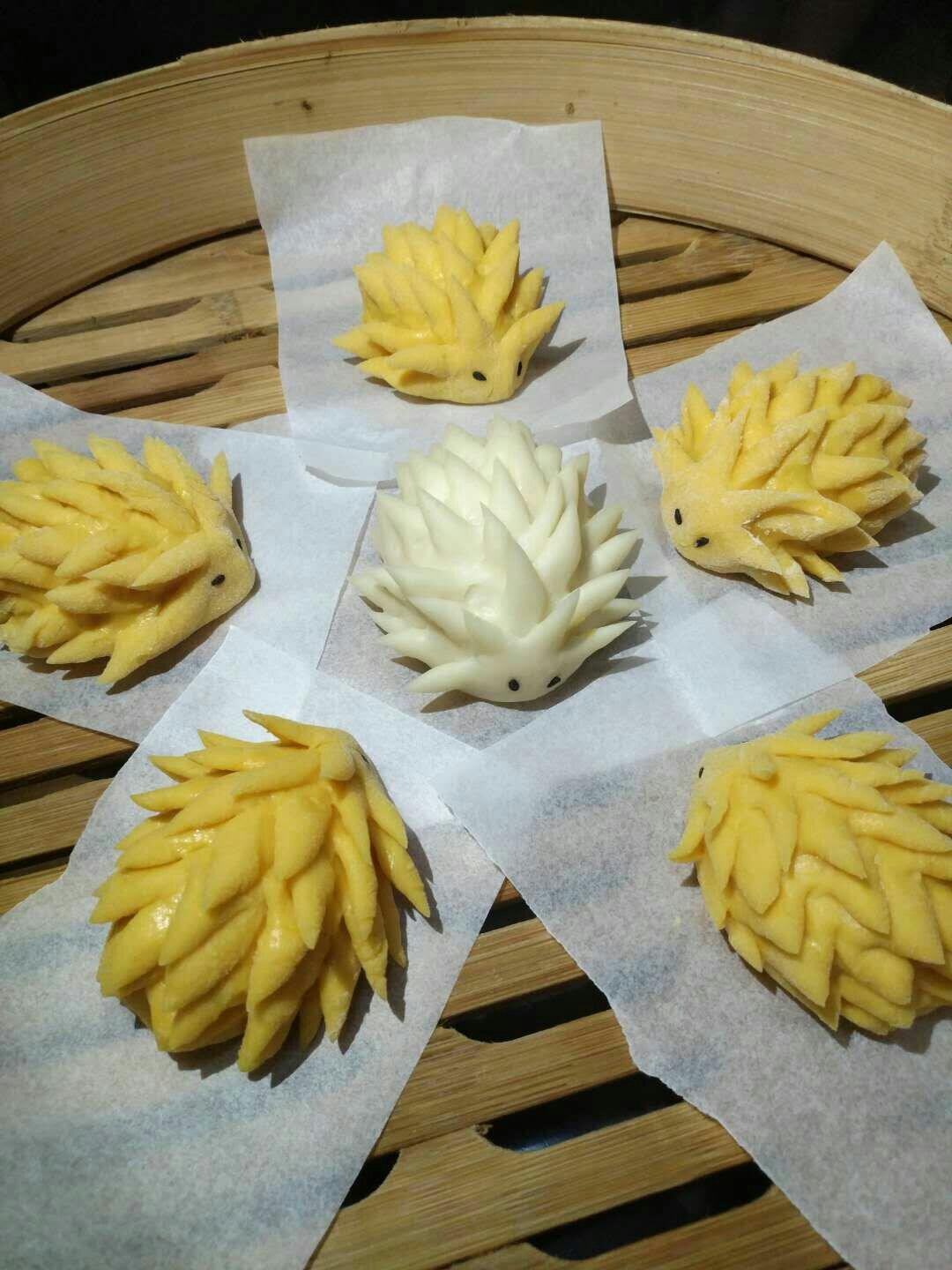 南瓜刺猬馒头