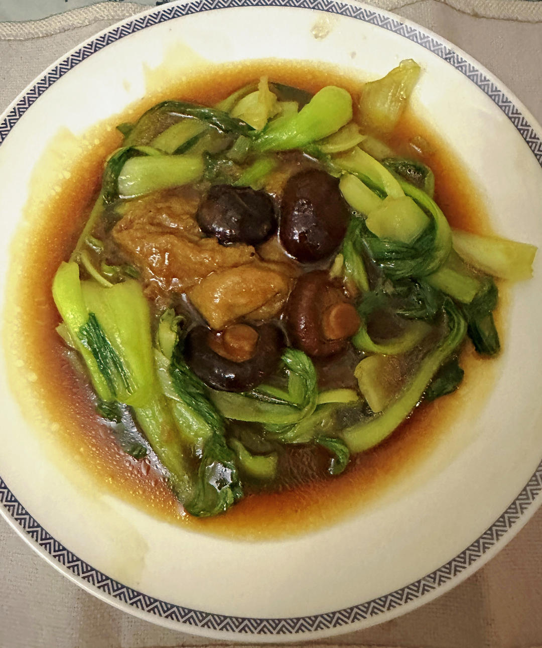 青菜香菇面筋煲🍲