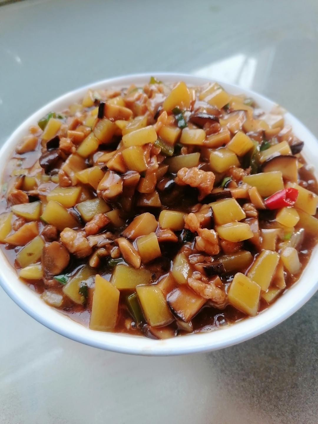 ㊙️香菇土豆肉沫拌饭❗️比外卖还好吃