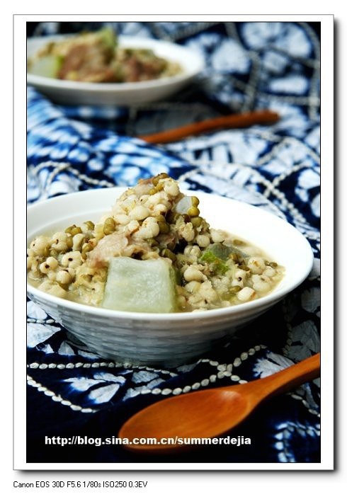 排骨冬瓜薏仁绿豆汤的做法