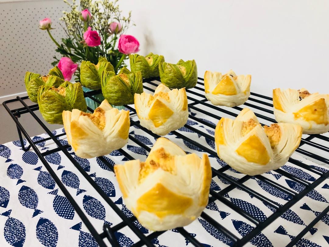 花开富贵之四种口味的椰蓉开口酥