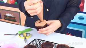超级搞笑的火鸡cupcake，巧克力纸杯蛋糕的做法 步骤14