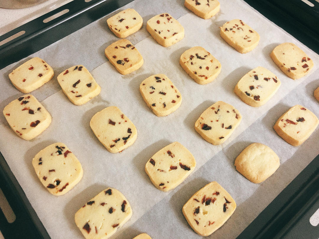 蔓越莓曲奇饼干 最最最简单的黄油饼干