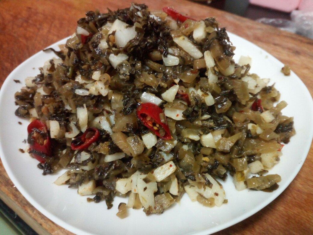 下饭菜～笋丁腌菜炒肉末