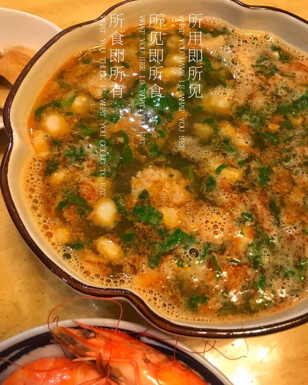 蚵仔肉末香菜湯