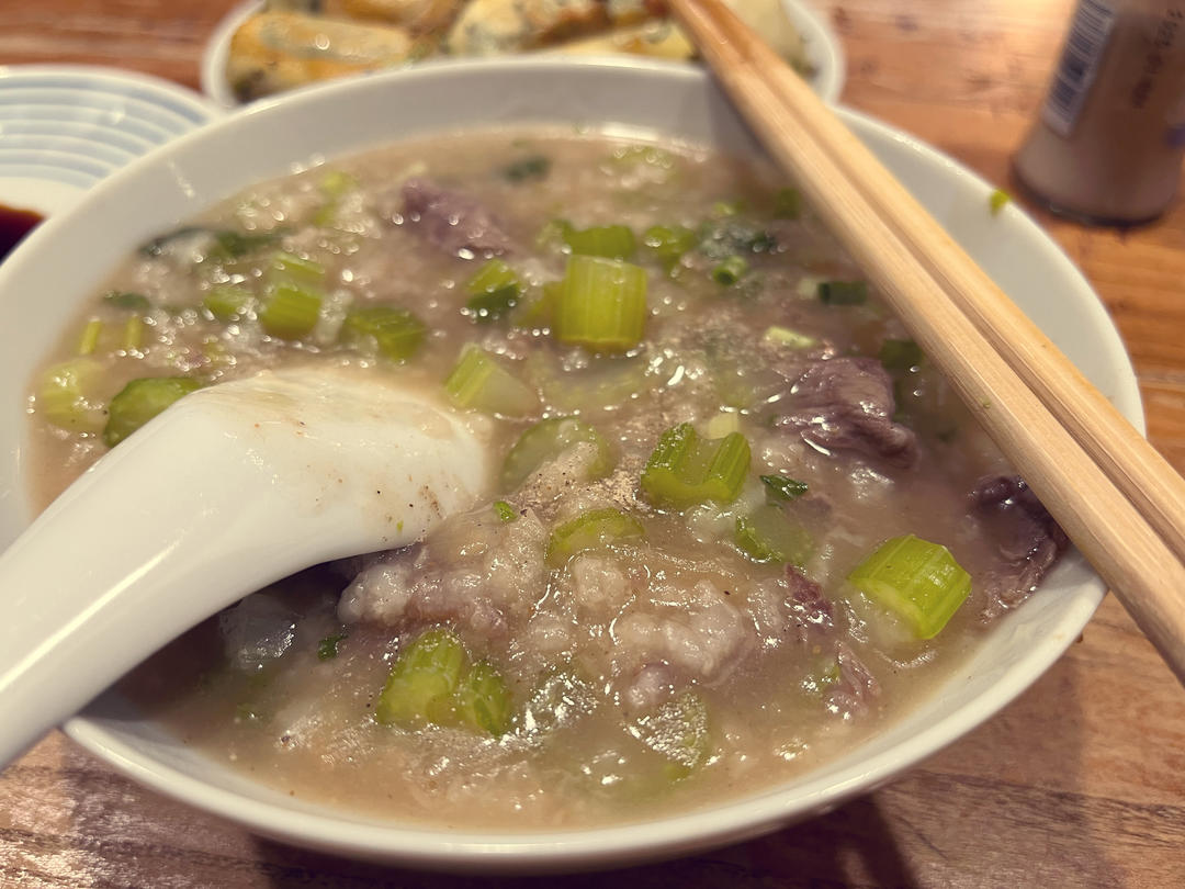 潮汕生滚牛肉粥