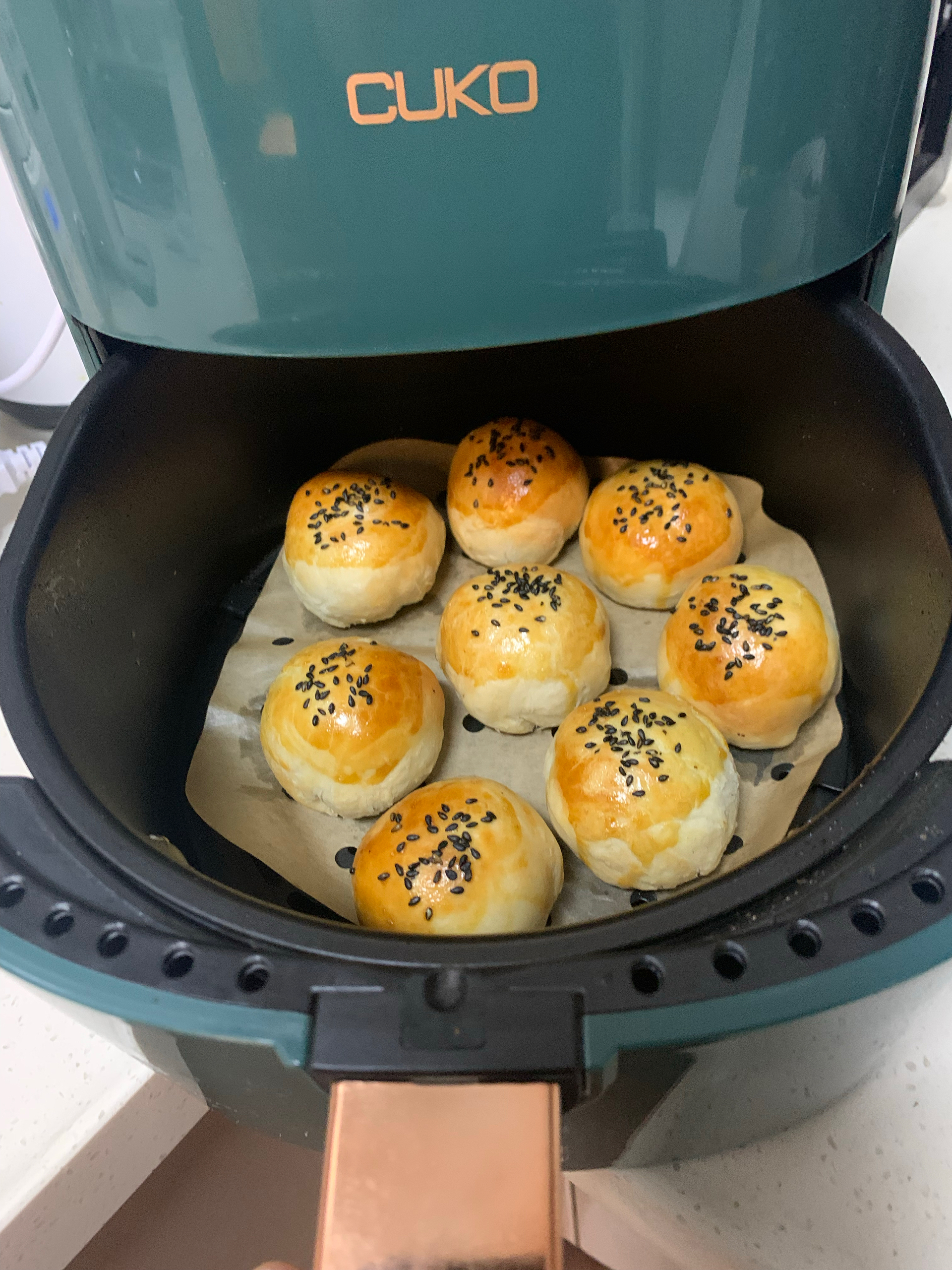 蛋黄酥 空气炸锅版——温度测试