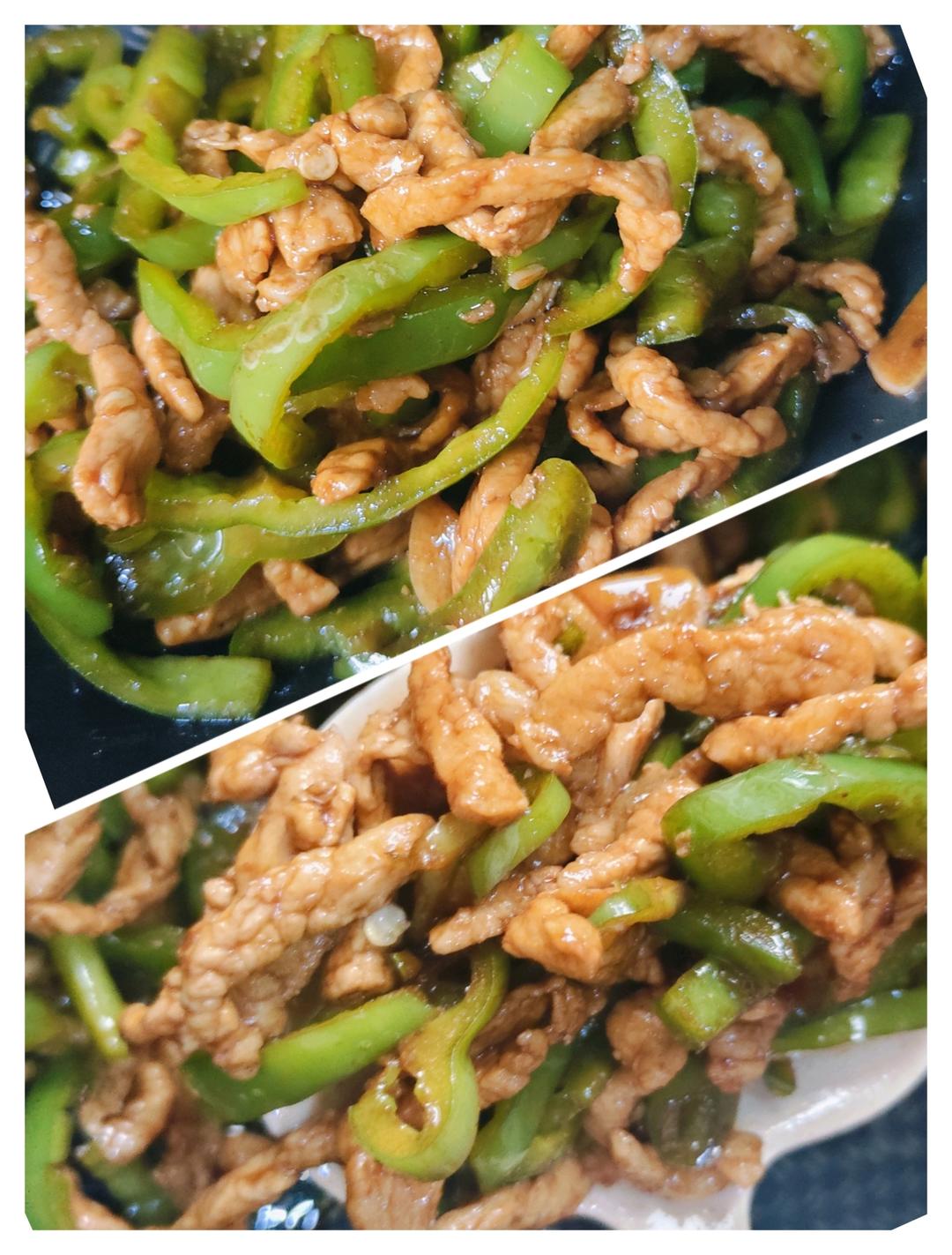 青椒丝炒肉丝的做法