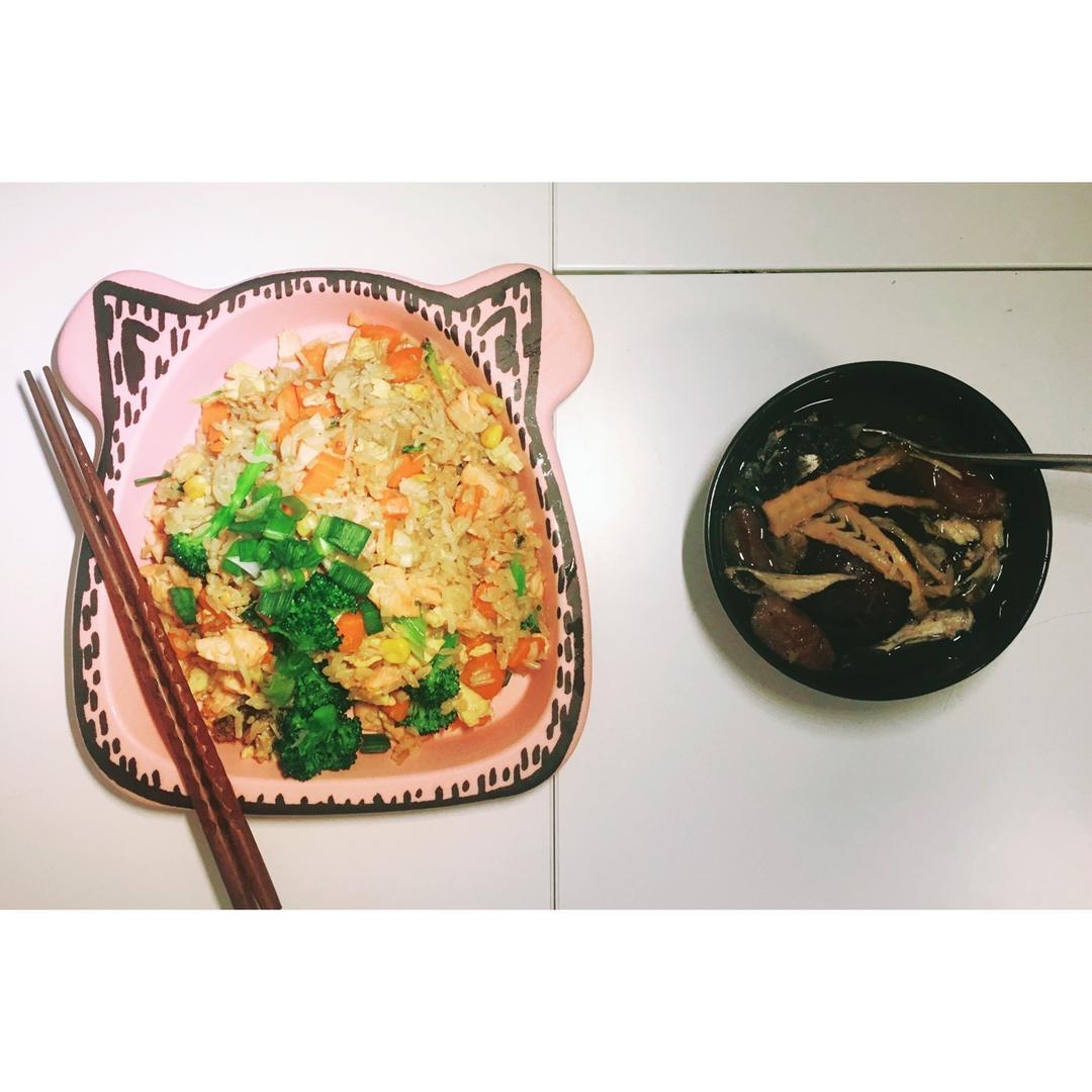 Montreal一人份的好中餐和晚餐