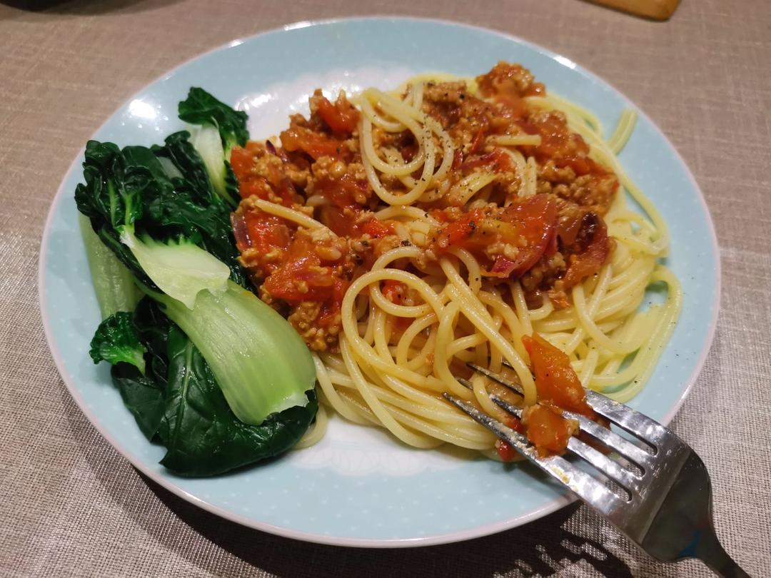 番茄肉酱意大利面