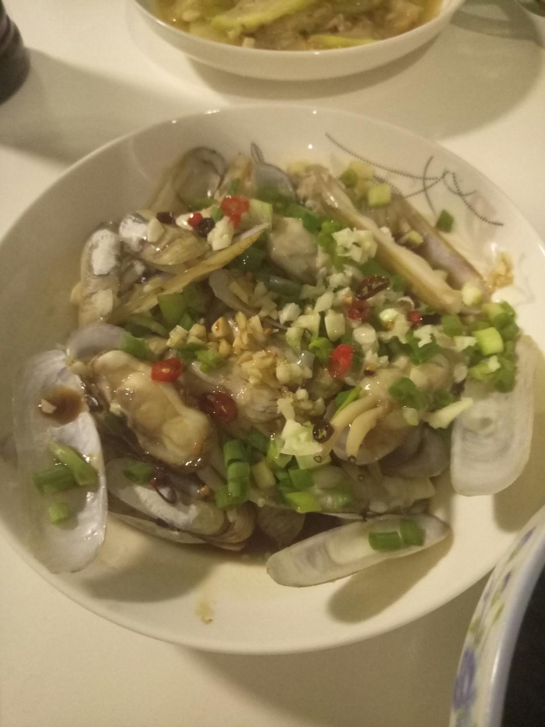 葱油蛏子