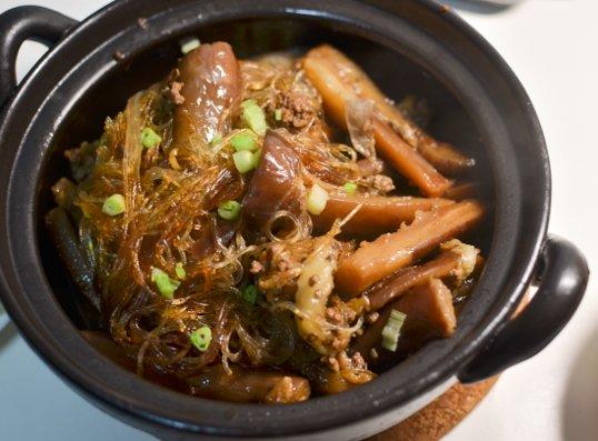 肉末茄子粉丝煲