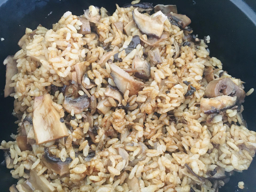北鼎铸铁锅食谱｜什锦蘑菇饭