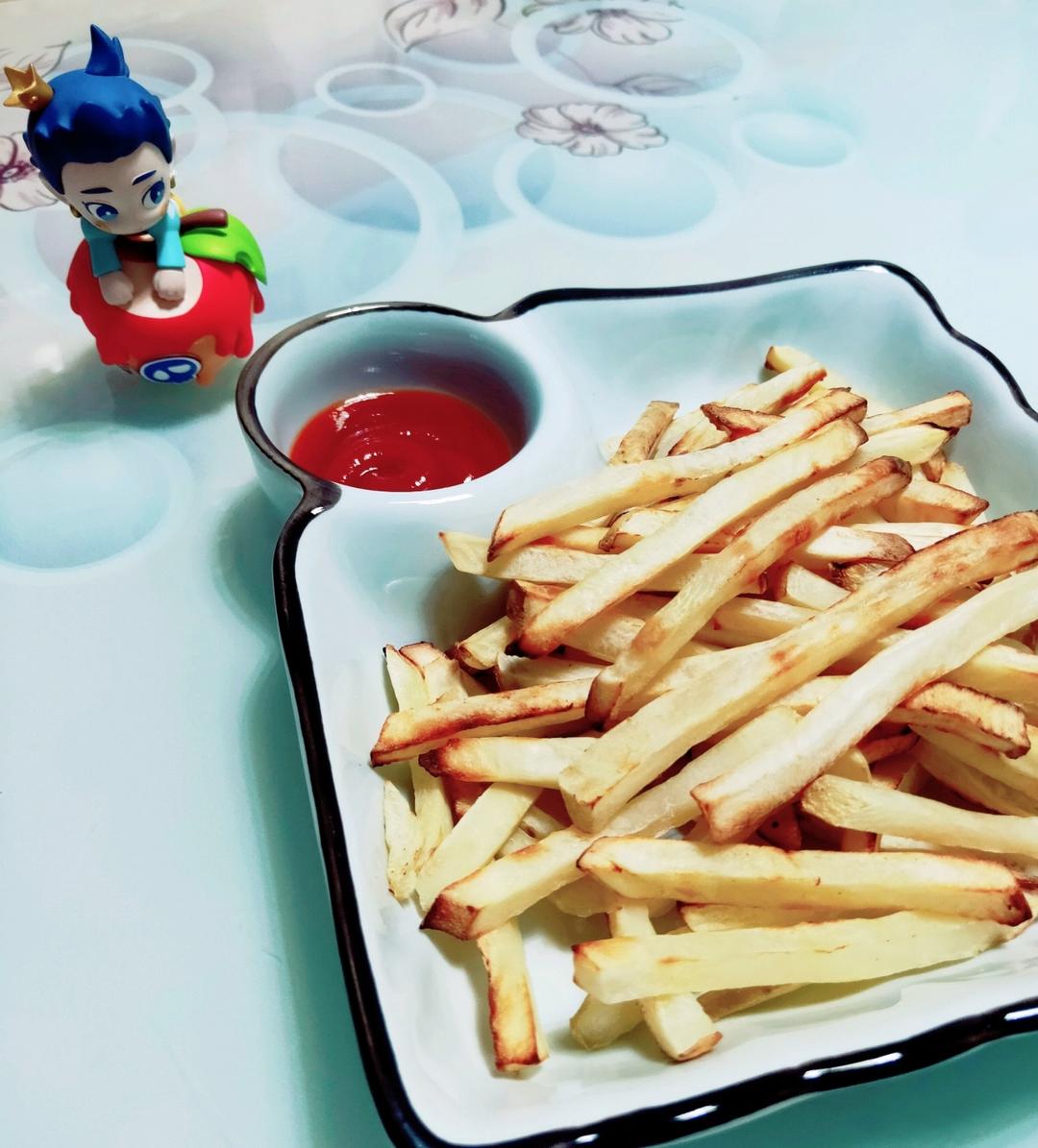 空气炸锅薯条&不用速冻版&超快手 现做现吃