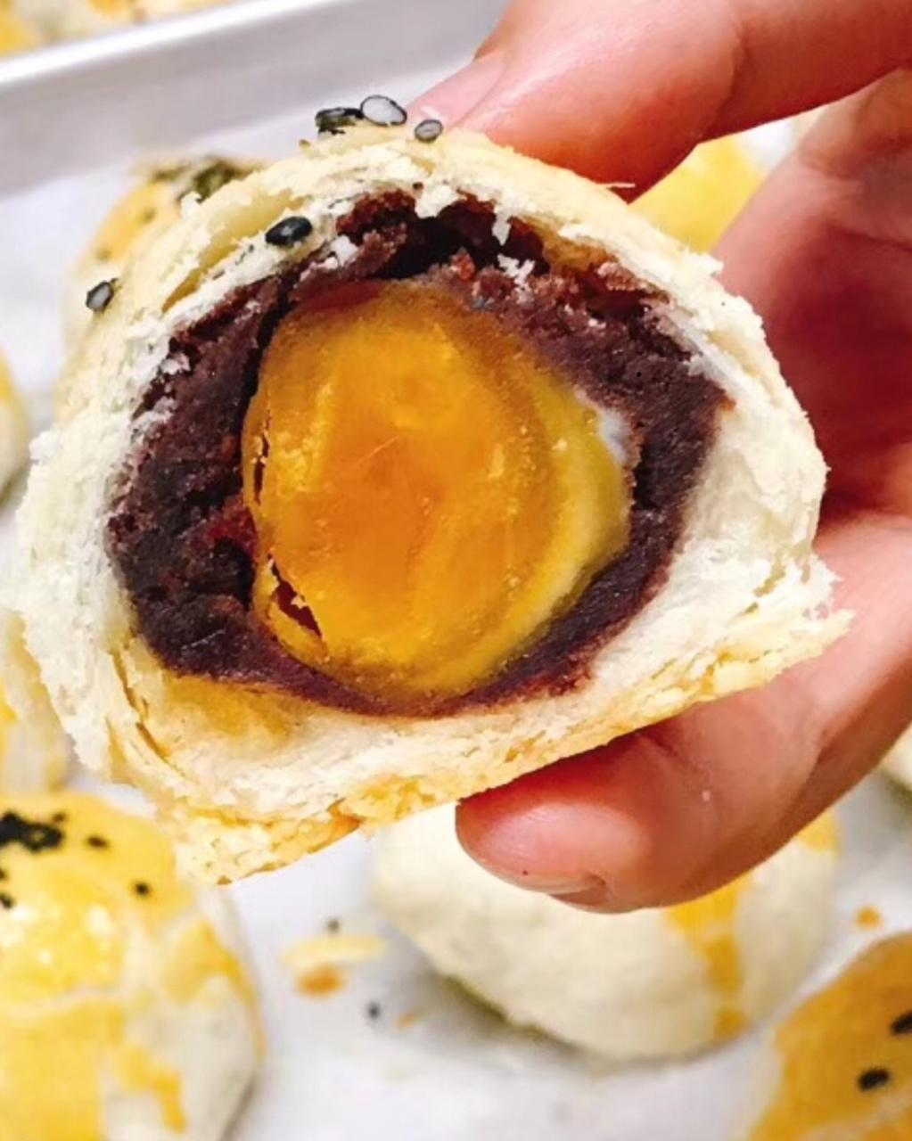 手机用户8511_fmay做的蛋黄酥,手工蛋黄酥