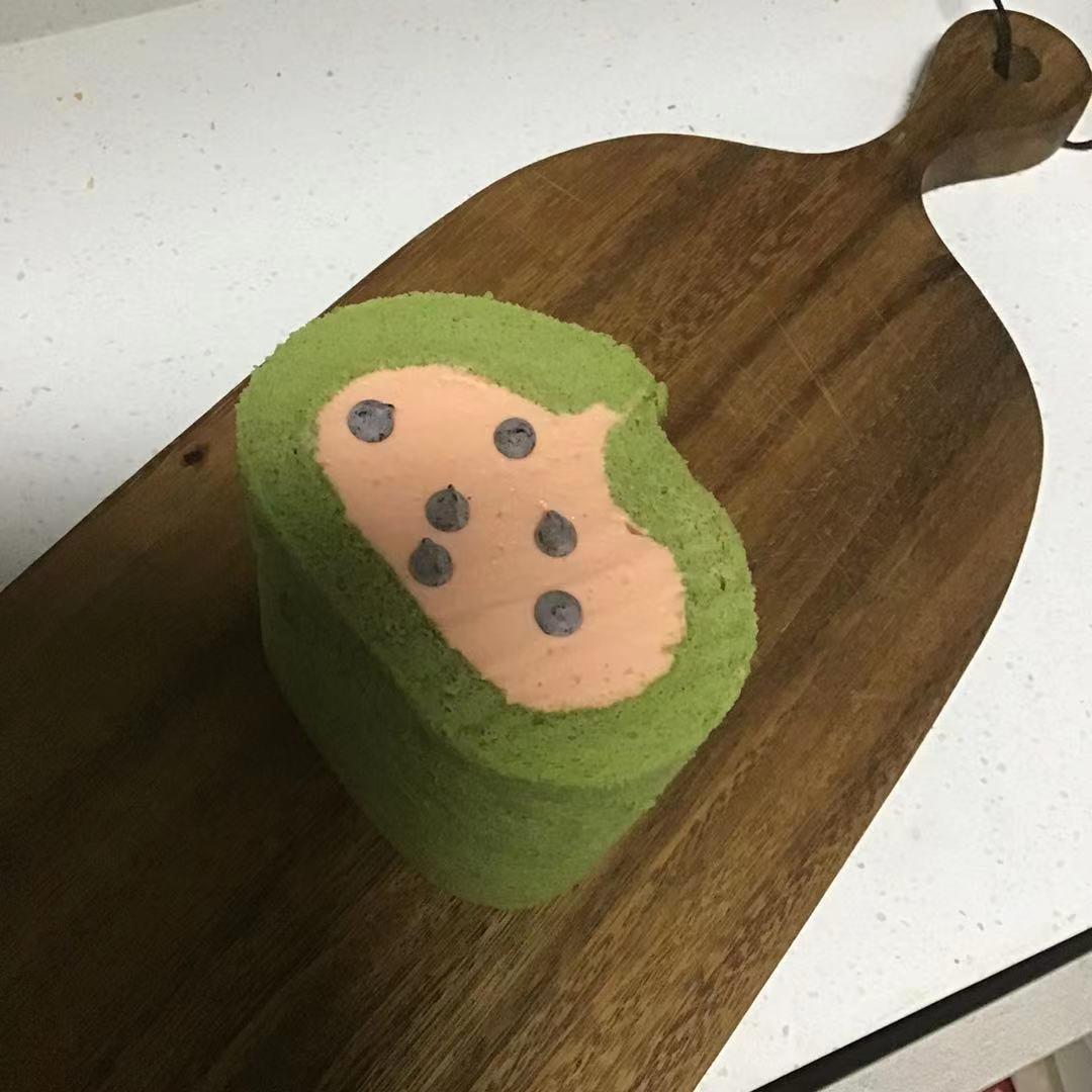 西瓜慕斯蛋糕卷