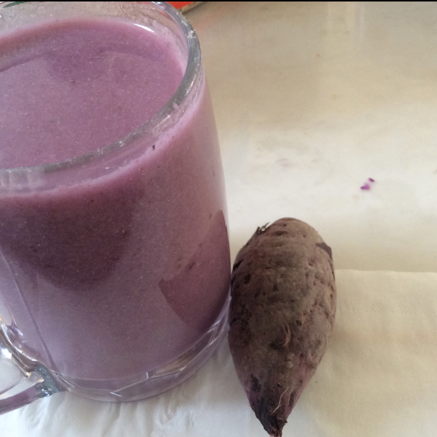紫薯牛奶豆浆