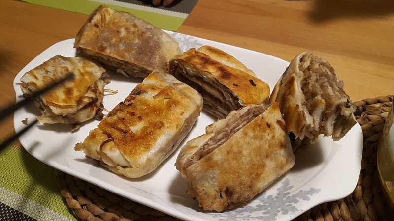 葱香牛肉千层饼