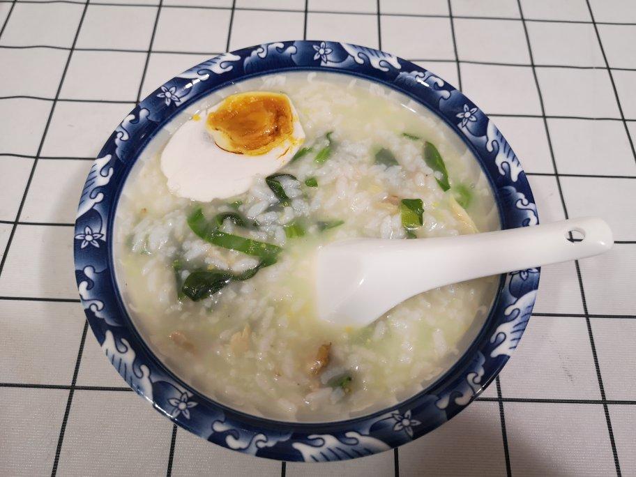青菜瘦肉粥
