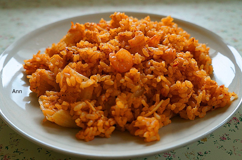 泡菜虾仁炒饭
