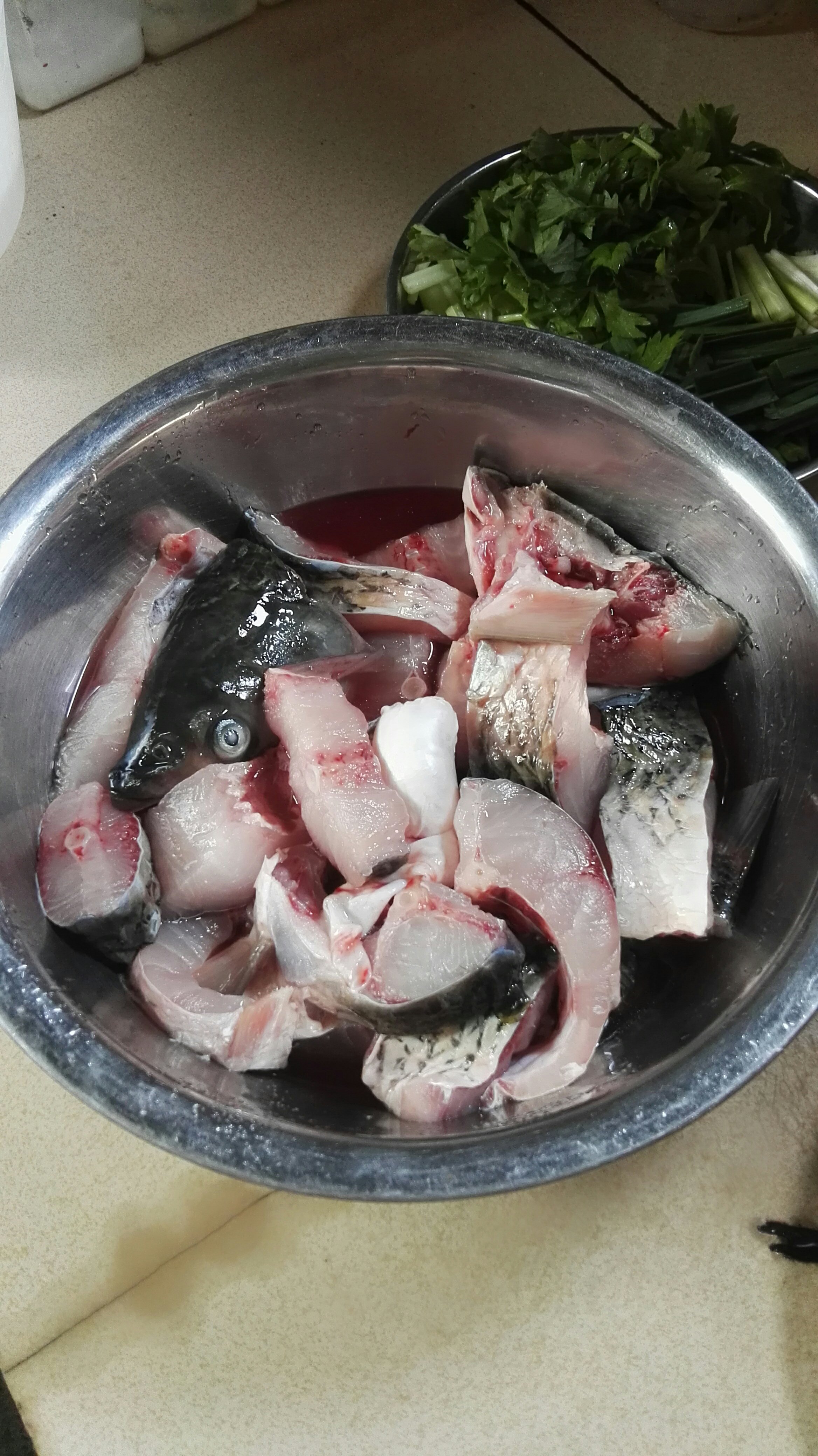 醴陵水煮鱼的做法 步骤1