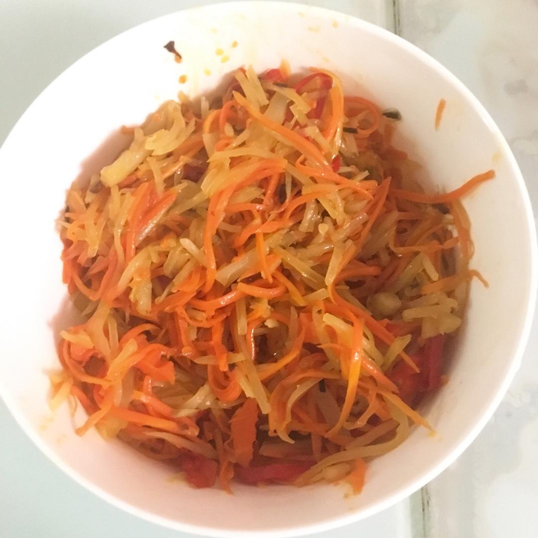 炒胡萝卜土豆丝