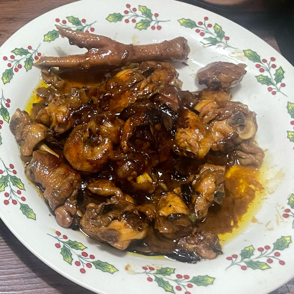 跟风做的，绝了绝了，这个葱烧鸡香S了