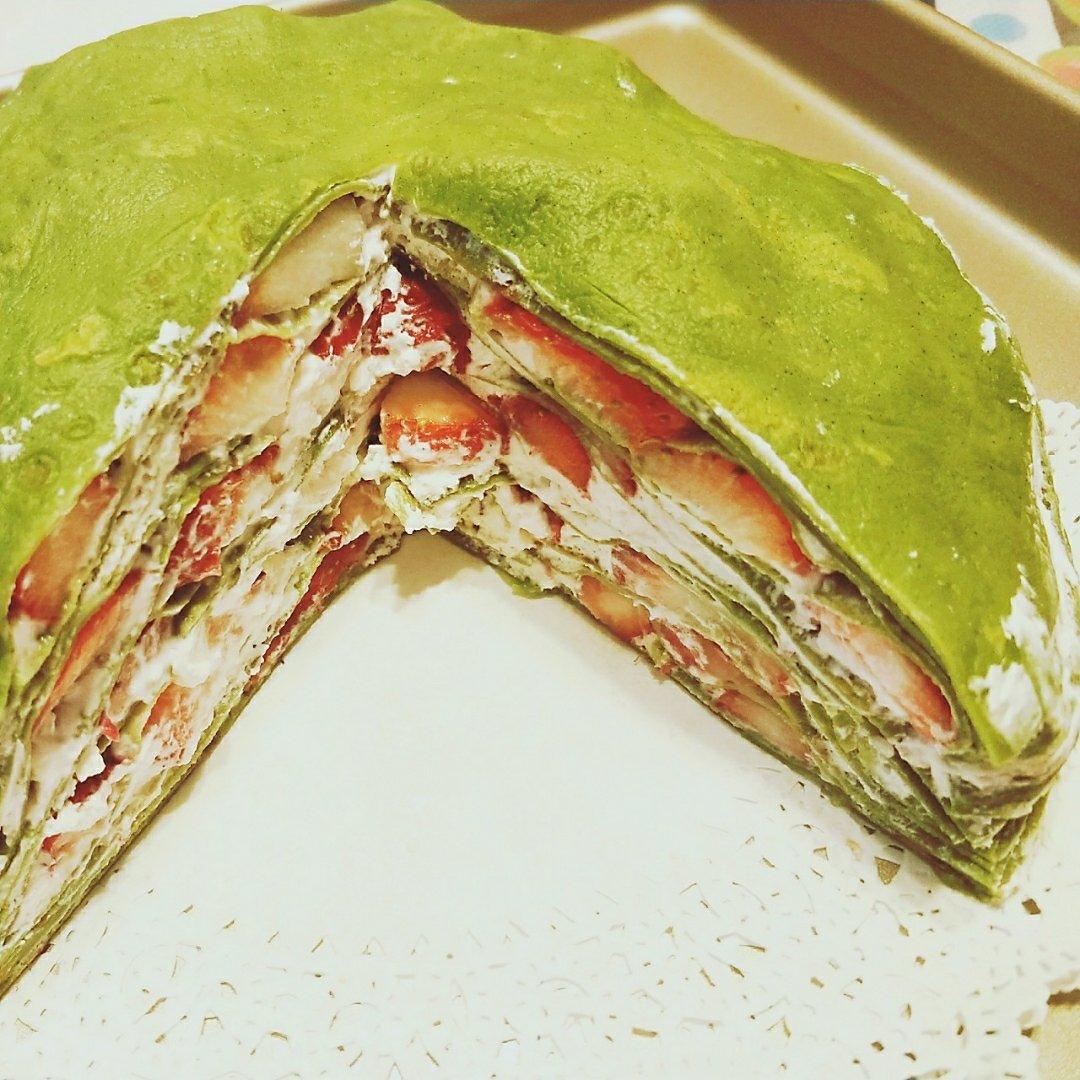 草莓抹茶千层蛋糕