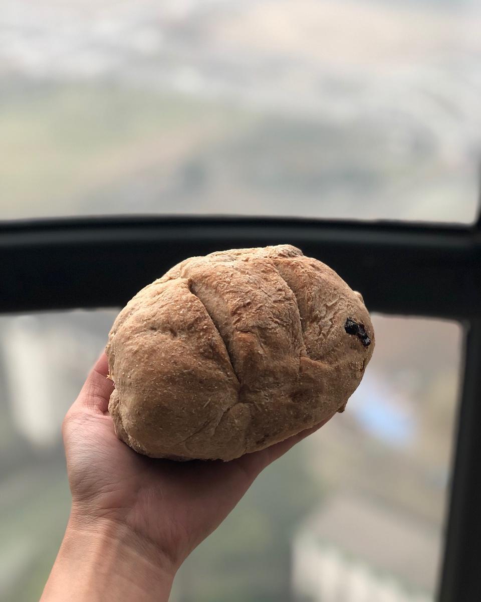 无油无糖全麦果干面包