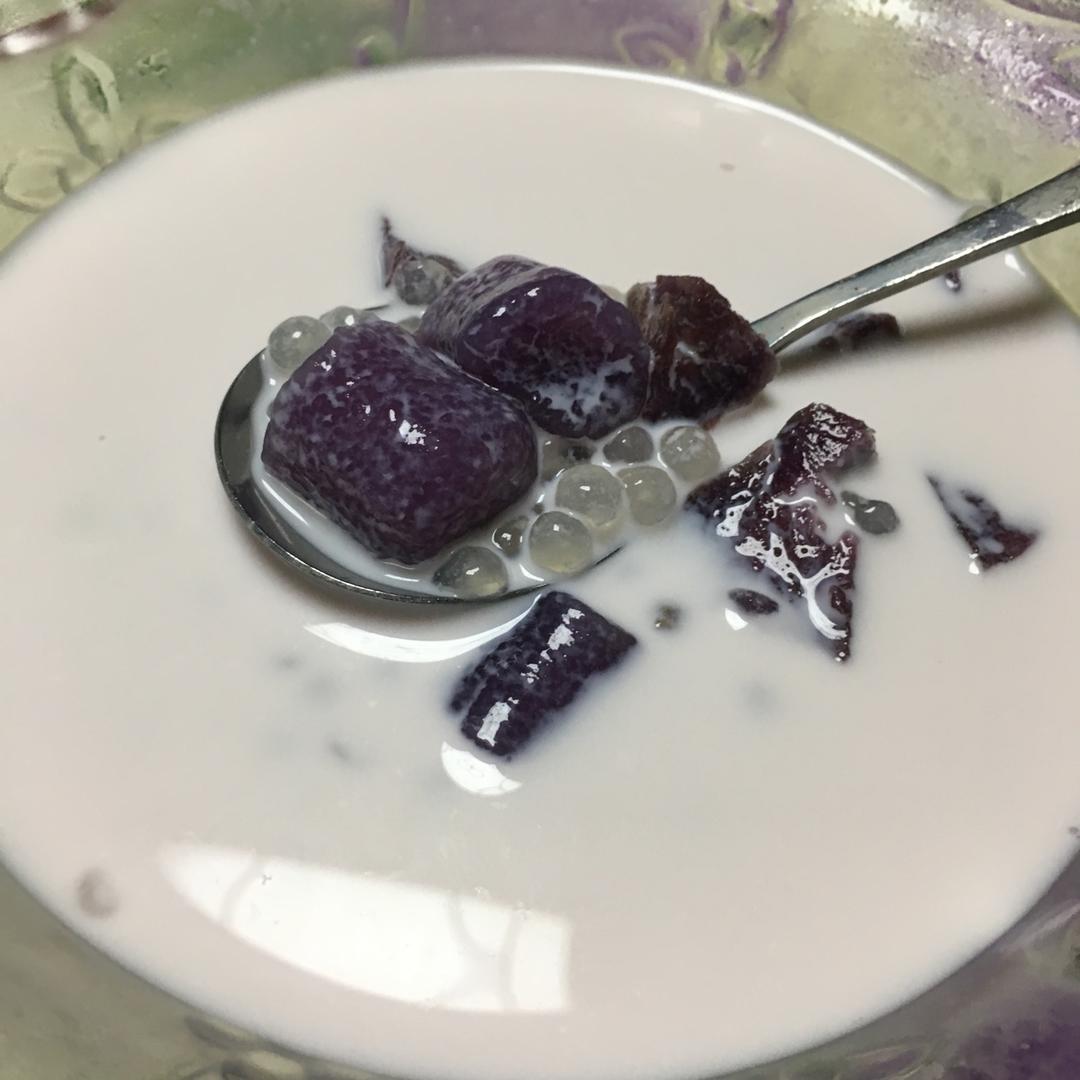 紫薯椰奶西米露