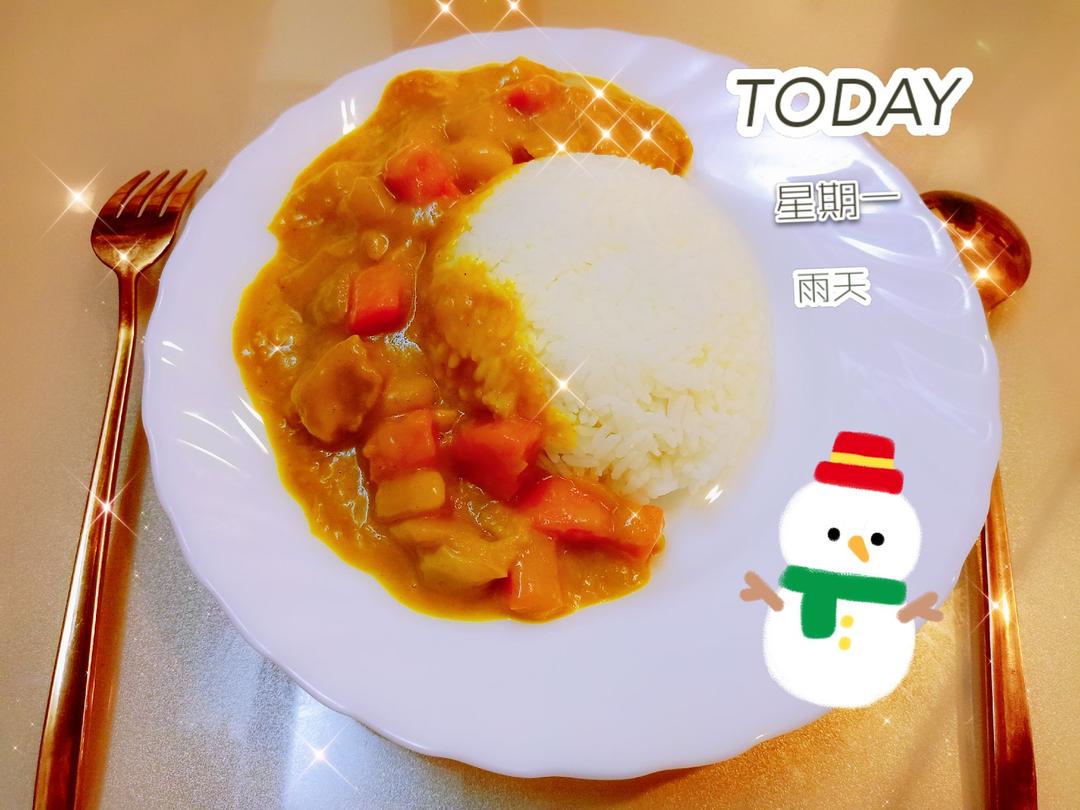 咖喱鸡肉饭