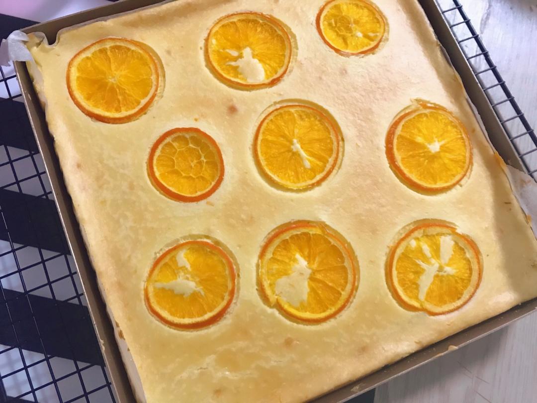 ㊙️免打发零难度，香橙清新，芝士香醇——香橙芝士条🍊