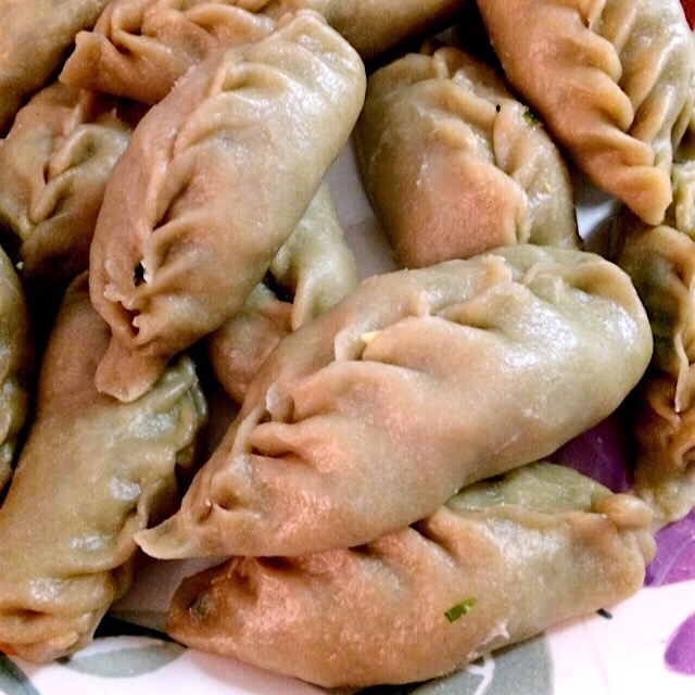 猪肉大葱烫面蒸饺