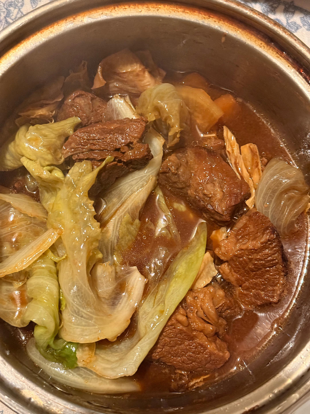 柱侯腐竹牛腩萝卜煲【2月北鼎珐琅锅食谱】