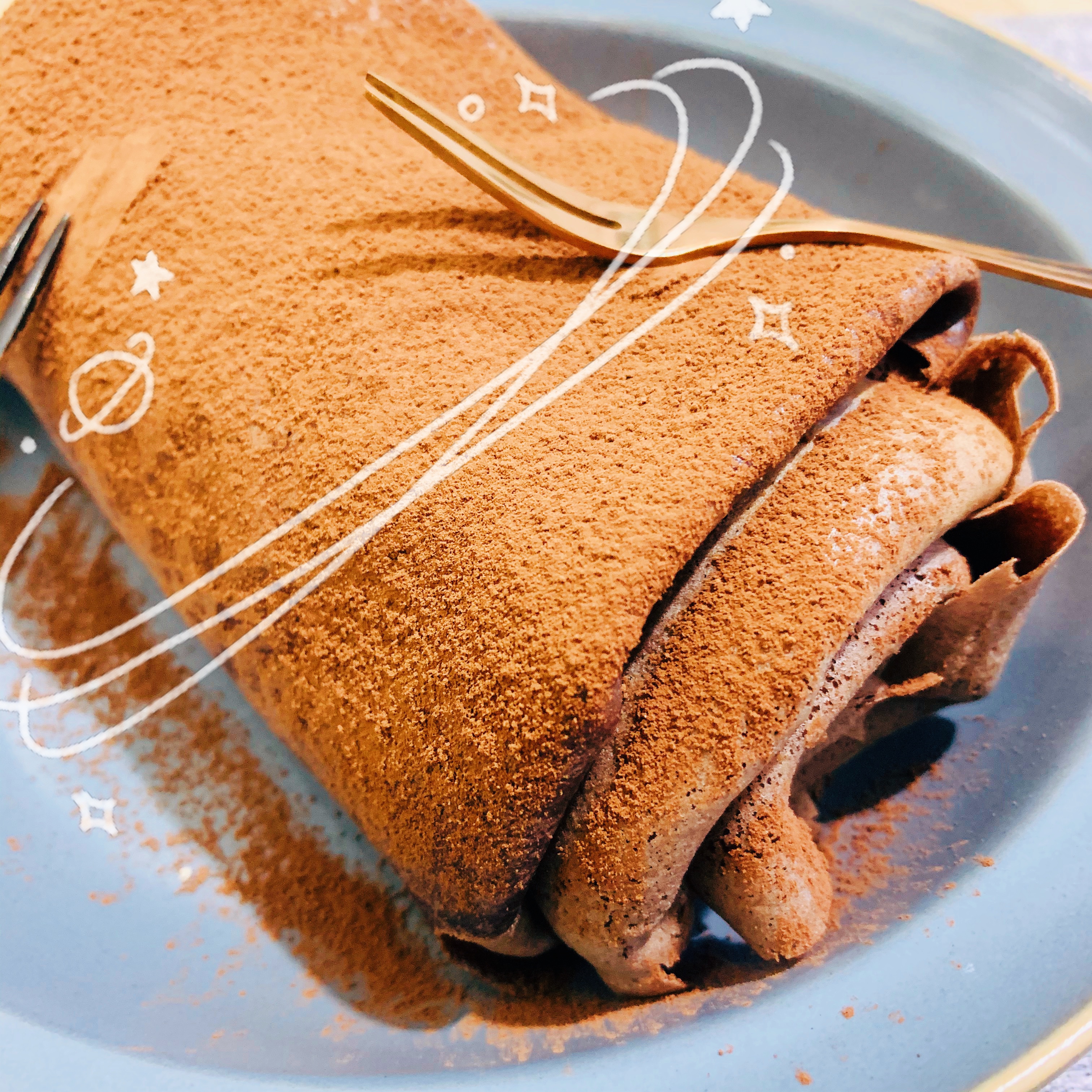 不用烤箱不用打发蛋白的网红爆浆巧克力可可脏脏抹布卷的做法