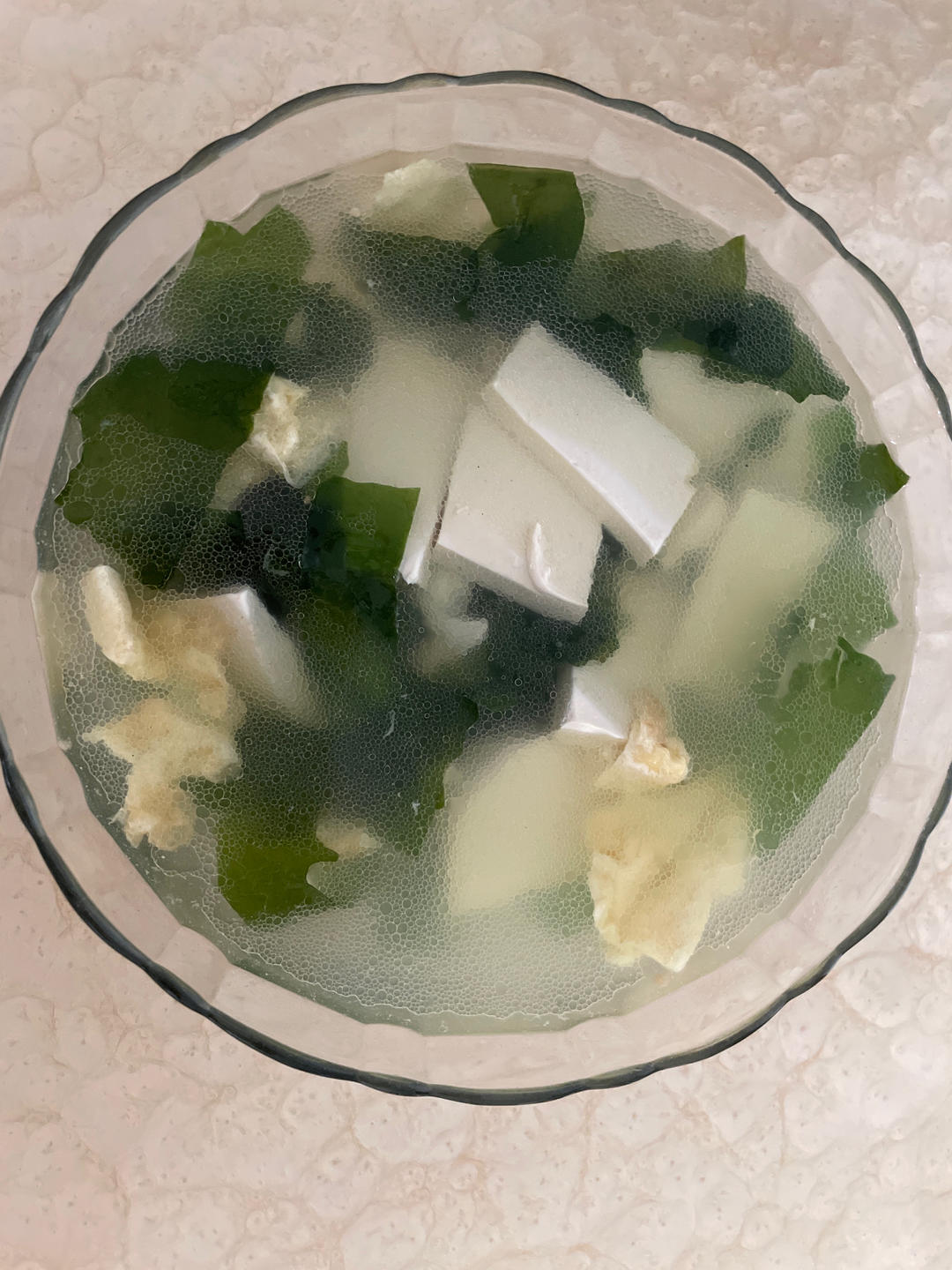 裙带菜豆腐煎蛋汤🥣减脂掉秤