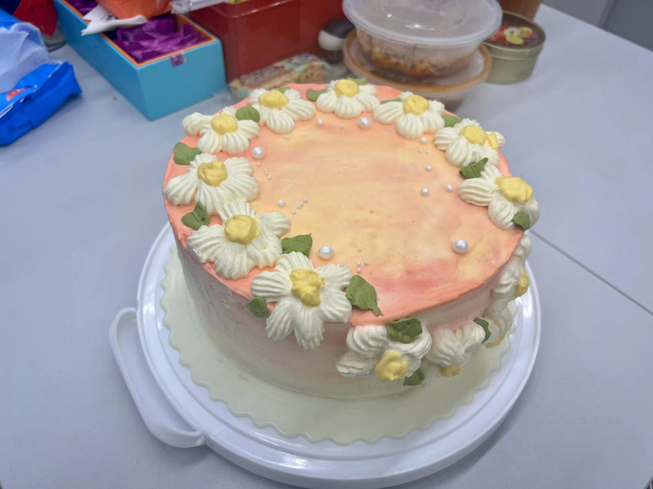 简约裱花蛋糕