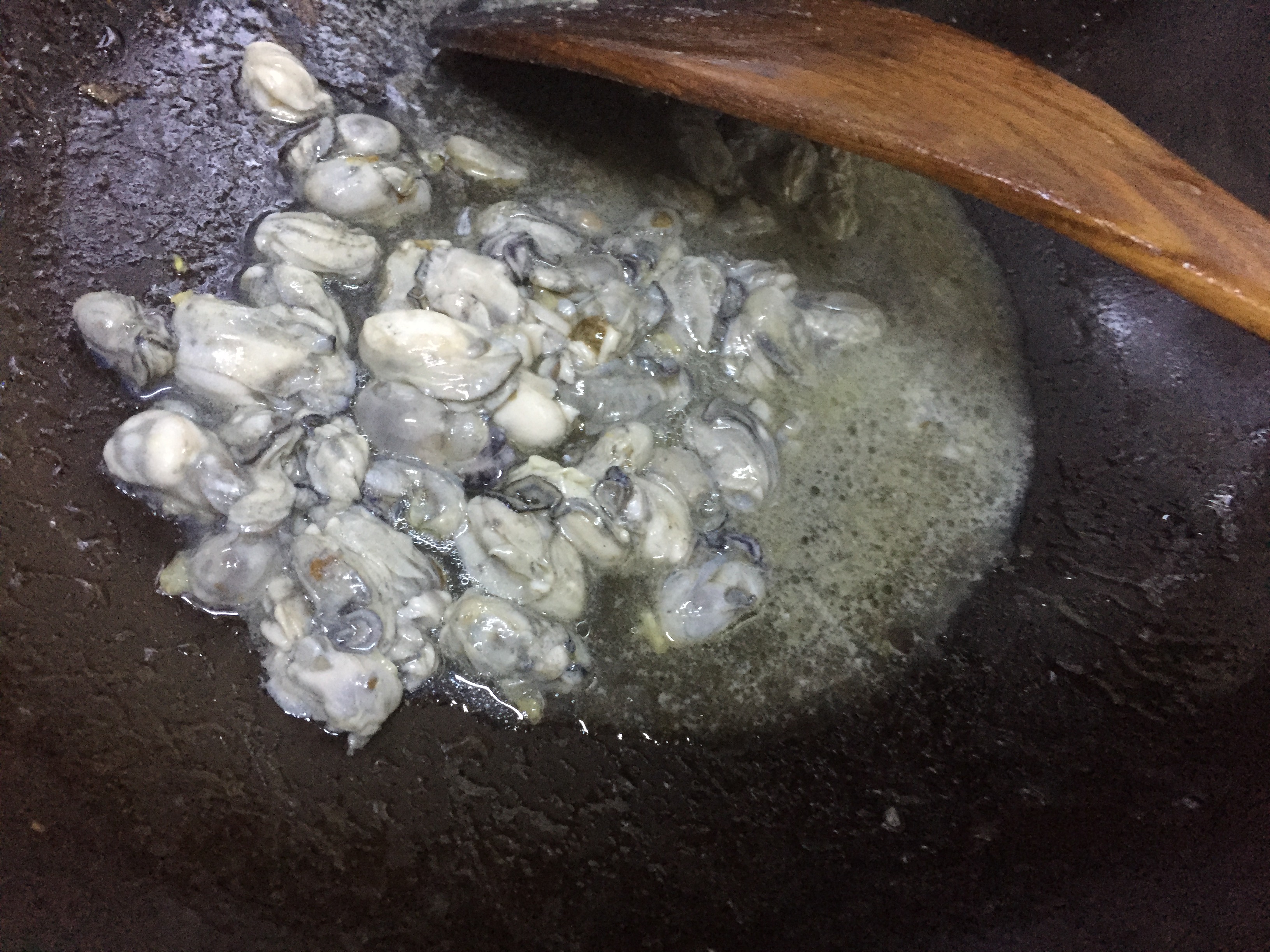 韭菜海蛎羹的做法 步骤3