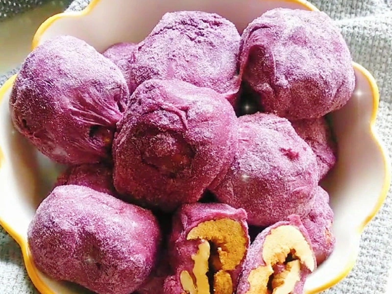 紫薯奶枣的做法