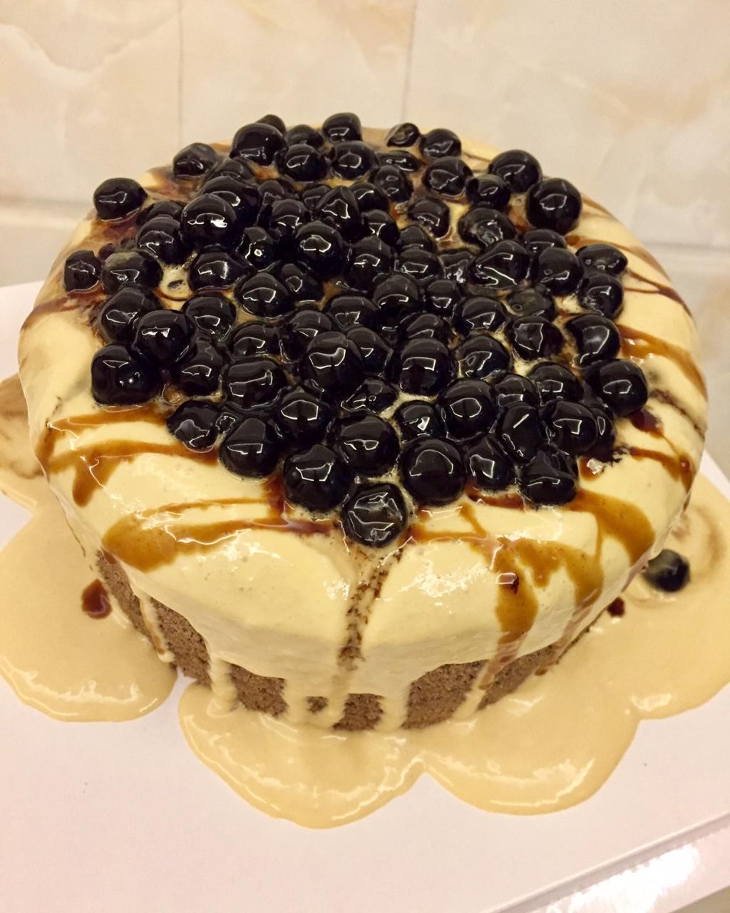 黑糖珍珠爆浆蛋糕