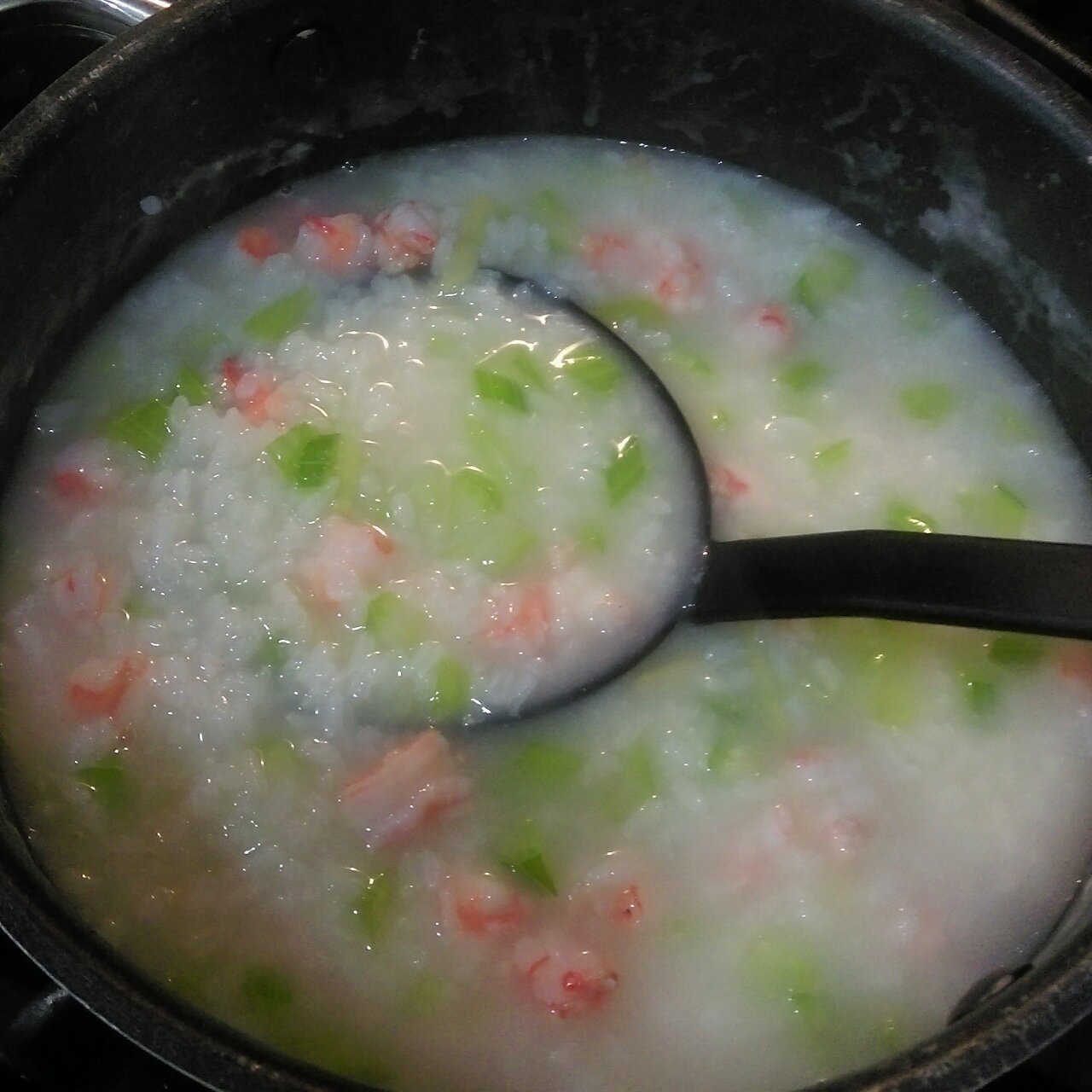 鲜虾香芹粥