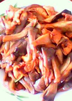 蘑菇炒肉片