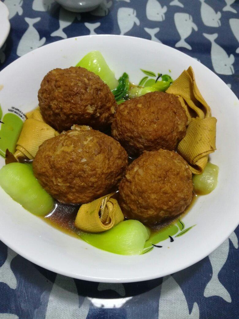 不用油炸的猪肉莲藕丸子