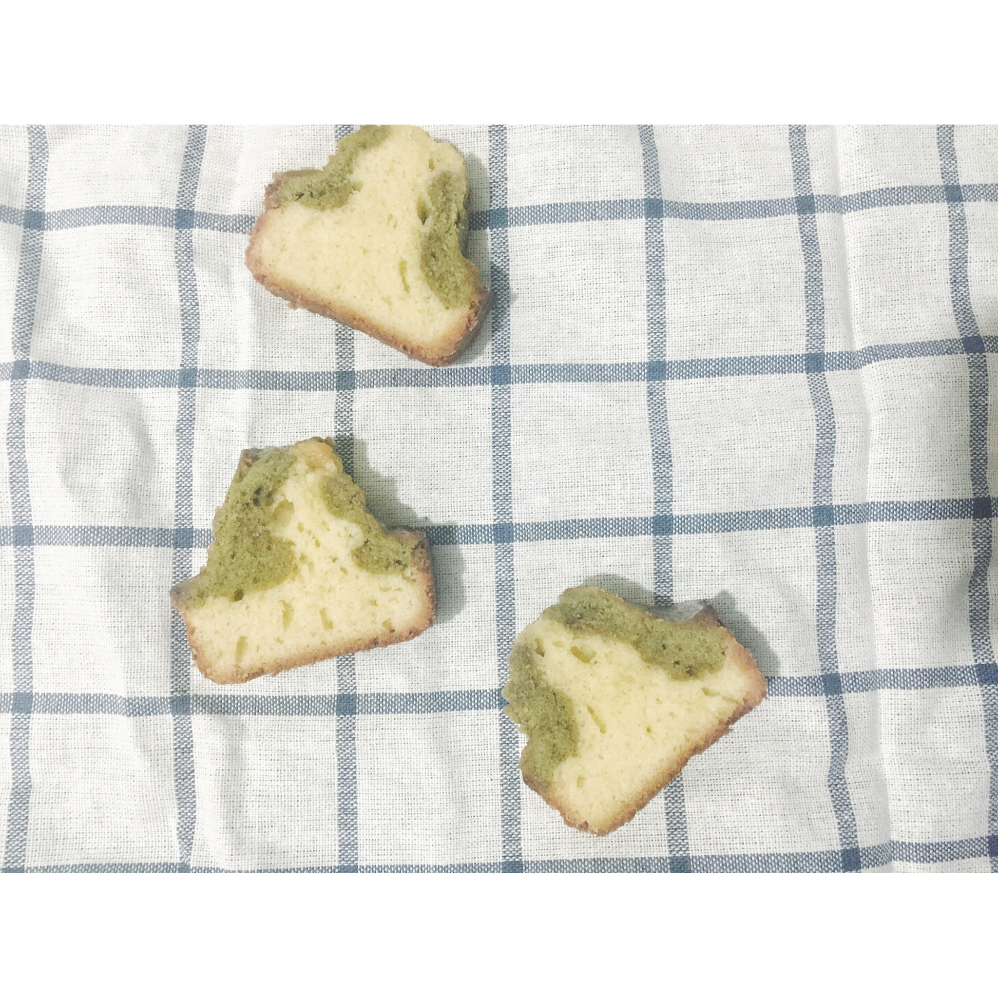 香草&抹茶双拼磅蛋糕（白菜磅）