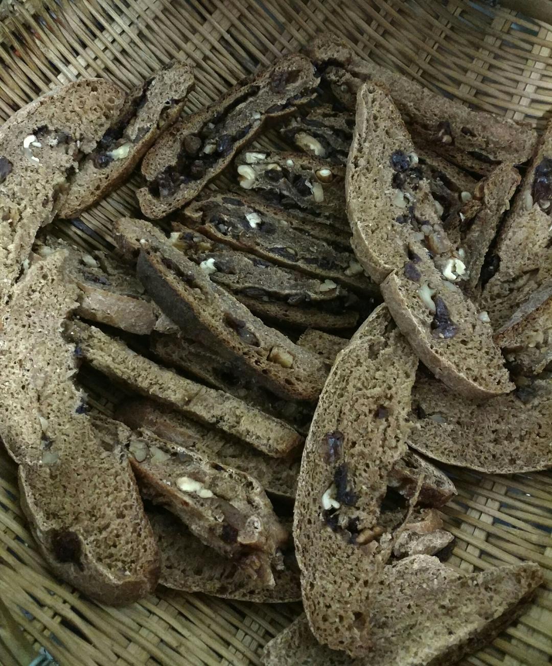 无油无糖全麦果干面包